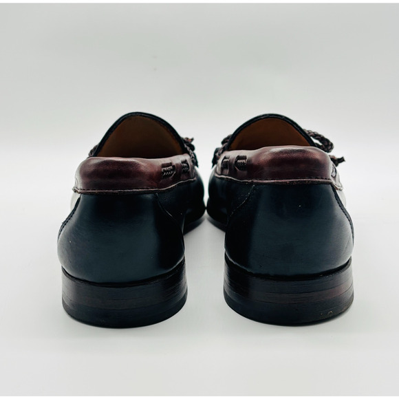 Allen Edmonds Loafers Mens 8.5 Brown Black Leather Woodstock Tassels Shoes main image 6